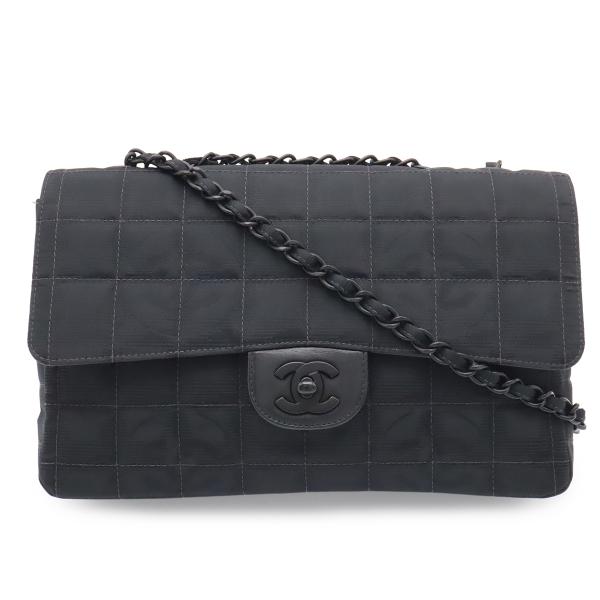 CHANEL シャネル ニュートラベルライン チェーンバッグ ショルダーバッグ 2WAY ナイロンジ...