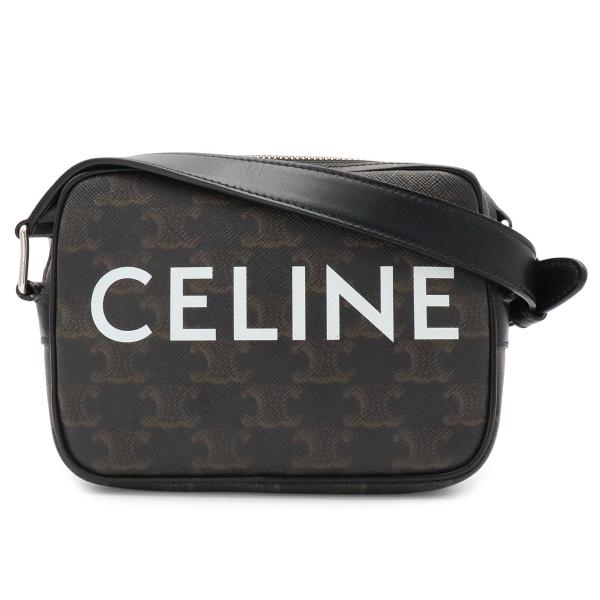 CELINE セリーヌ トリオンフ ミニ メッセンジャー ショルダーバッグ ポシェット 斜め掛け ト...