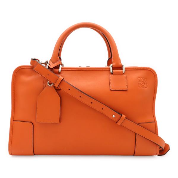 LOEWE ロエベ アマソナ36 アナグラム ハンドバッグ ミニボストンバッグ 2WAY ショルダー...