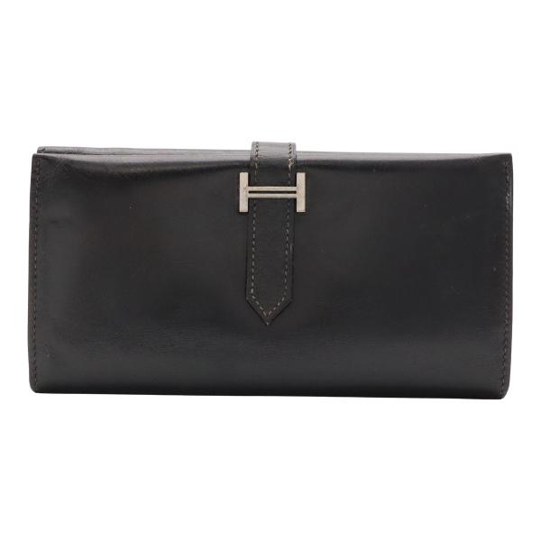 HERMES エルメス ベアン 2PLIS デュプリ 3つ折長財布 三つ折り長財布 ボックスカーフ ...
