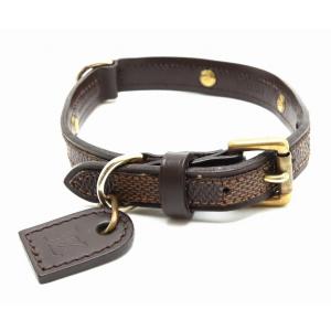 Louis 高級 Vuitton ルイ ヴィトン ダミエ コリエ バクスターpm スペシャルオーダー 小型犬用首輪 中古 N ペット用首輪 S Sp