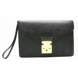 Louis Vuitton ルイ ヴィトン エピ セリエ ドラゴンヌ セカンドバッグ ハンドバッグ レザー ノワール 黒 ブラック ゴールド金具