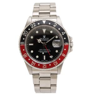 【新品仕上げ済】ROLEX ロレックス GMTマスター2 赤黒ベゼル ブラック文字盤 デイト SS メンズ オートマ 腕時計｜blumin