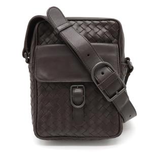 BOTTEGA VENETA ボッテガ ヴェネタ ボッテガベネタ ショルダーバッグ 斜め掛け ポシェット ダークブラウン 茶｜blumin