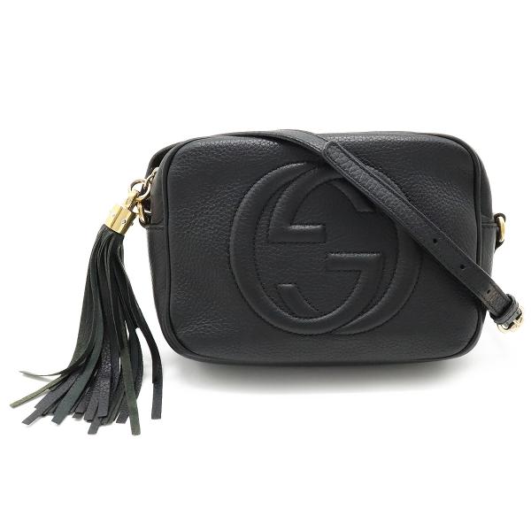 GUCCI グッチ ソーホー スモールディスコ タッセル フリンジ ショルダーバッグ ポシェット 斜...