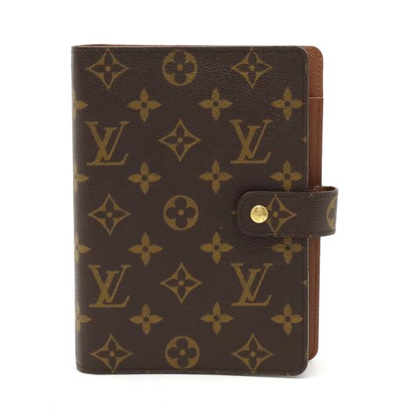 LOUIS VUITTON ルイ ヴィトン モノグラム アジェンダMM 手帳カバー 6穴式 システム...