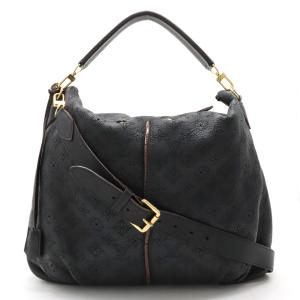 LOUIS VUITTON ルイ ヴィトン マヒナ セレネPM ハンドバッグ 2WAY ショルダーバッグ ノワール 黒 ブラック｜blumin