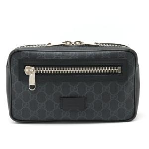 GUCCI グッチ GGスプリーム ウェブライン ウエストバッグ ボディバッグ ベルトバッグ PVC...