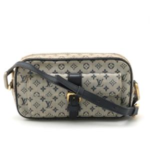 LOUIS VUITTON ルイ ヴィトン モノグラムミニ ジュリエットMM ショルダーバッグ 斜め掛け キャンバス レザー 青｜blumin