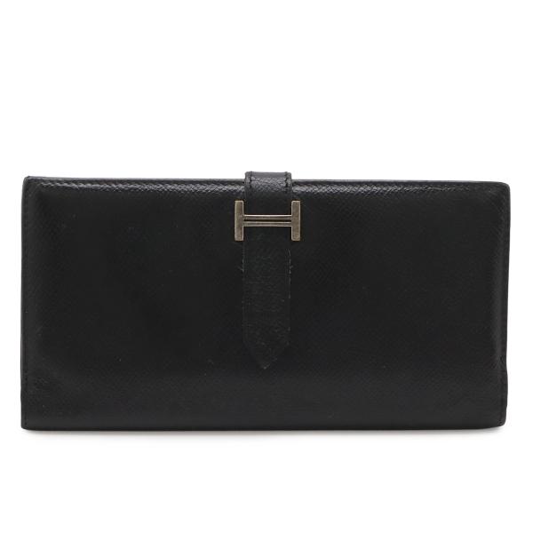 HERMES エルメス ベアン 2PLIS デュプリ 3つ折長財布 三つ折り長財布 クシュベル レザ...