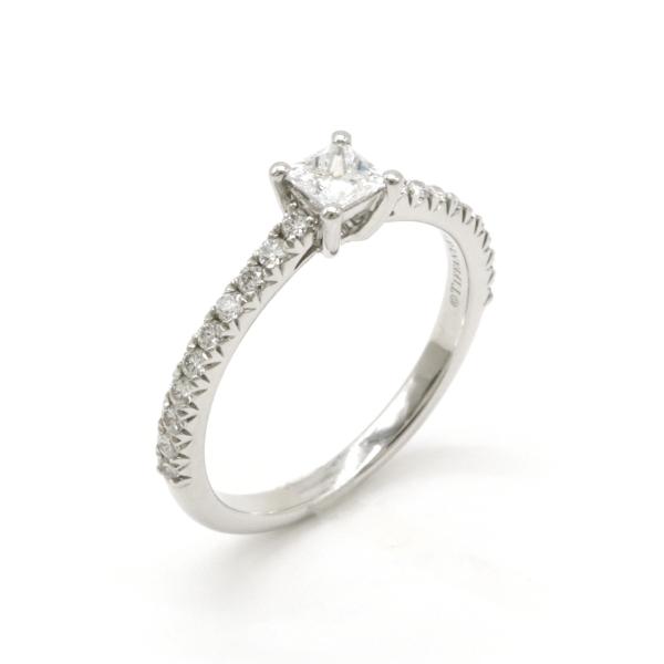 TIFFANY&amp;Co. ティファニー トゥルー エンゲージメント リング 指輪 ダイヤモンドバンド ...