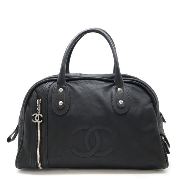 CHANEL シャネル ココマーク マトラッセ ボストンバッグ 旅行バッグ トラベルバッグ ブラック...