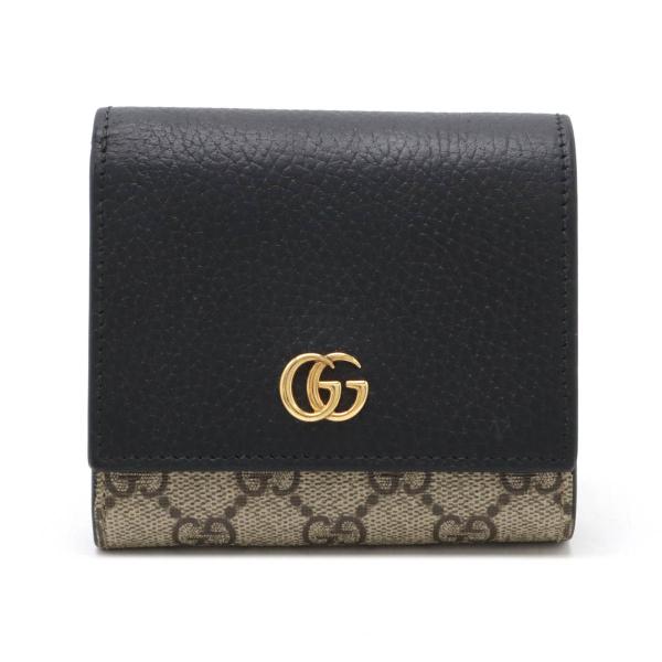GUCCI グッチ ダブルG バイカラー ミディアム ウォレット GGマーモント GGスプリーム 2...