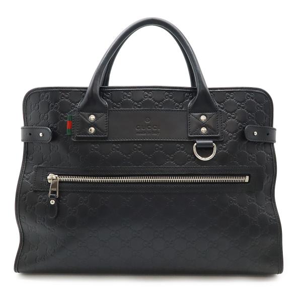 GUCCI グッチ グッチシマ ウェブループ ビジネスバッグ ブリーフケース 書類カバン ラバーコー...