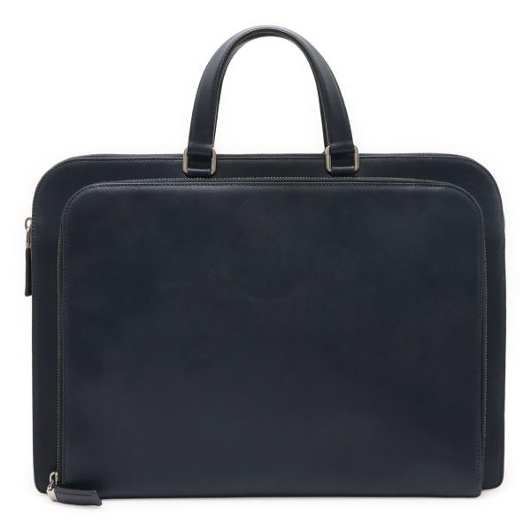 PRADA プラダ トライアングルロゴ SAFFIANO サフィアーノ ブリーフケース ビジネスバッ...