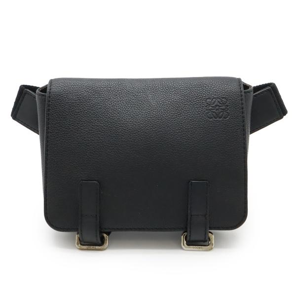 LOEWE ロエベ アナグラム ミリタリー バムバッグ ボディバッグ ショルダーバッグ 斜め掛け レ...