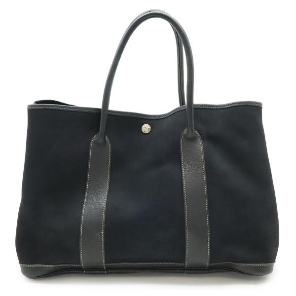 HERMES エルメス ガーデンパーティPM トートバッグ ハンドバッグ トワルオフィシエ キャンバ...