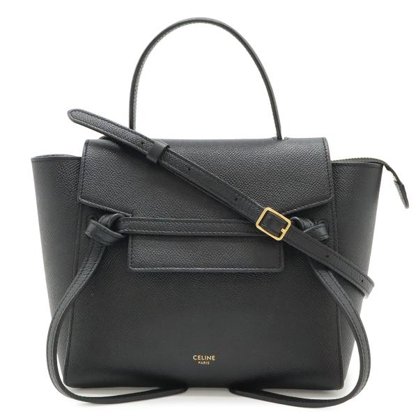CELINE セリーヌ ベルトバッグ ナノ ハンドバッグ ミニバッグ 2WAY ショルダーバッグ 斜...