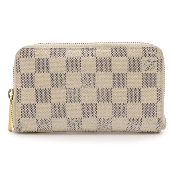 LOUIS VUITTON ルイ ヴィトン ダミエアズール ジッピー コンパクトウォレット ラウンド...