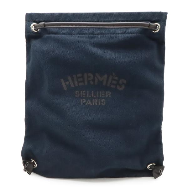HERMES エルメス サック アリーヌ リュックサック バックパック トワルシェブロン レザー ネ...