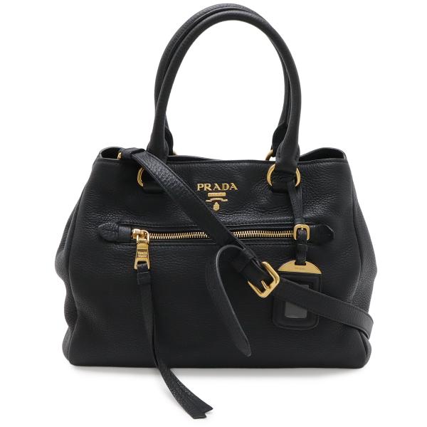 PRADA プラダ VITELLO PHENIX ハンドバッグ トートバッグ 2WAY ショルダーバ...