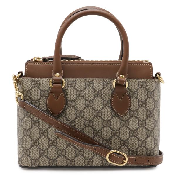 GUCCI グッチ GGスプリーム ハンドバッグ ミニバッグ 2WAY ショルダーバッグ 斜め掛け ...