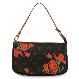 LOUIS VUITTON ルイ ヴィトン モノグラムローズ ポシェット アクセソワール アクセサリーポーチ ハンドバッグ 薔薇 M48615
