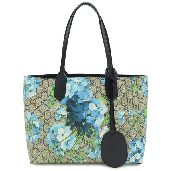 GUCCI グッチ GGブルームス GGスプリーム 花柄 リバーシブル トートバッグ ショルダーバッ...