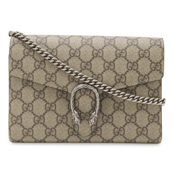 GUCCI グッチ ディオニュソス GGスプリーム チェーンウォレット ショルダーバッグ ポシェット...