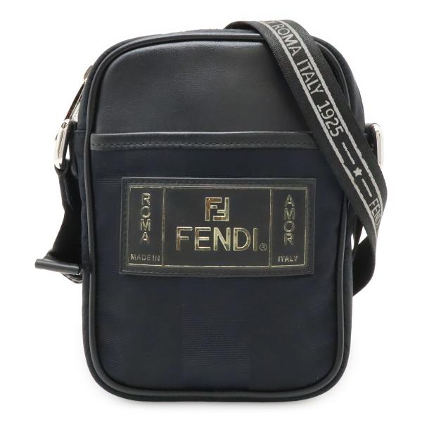 FENDI フェンディ ペカン ショルダーバッグ ミニバッグ ポシェット 斜め掛け ナイロン レザー...