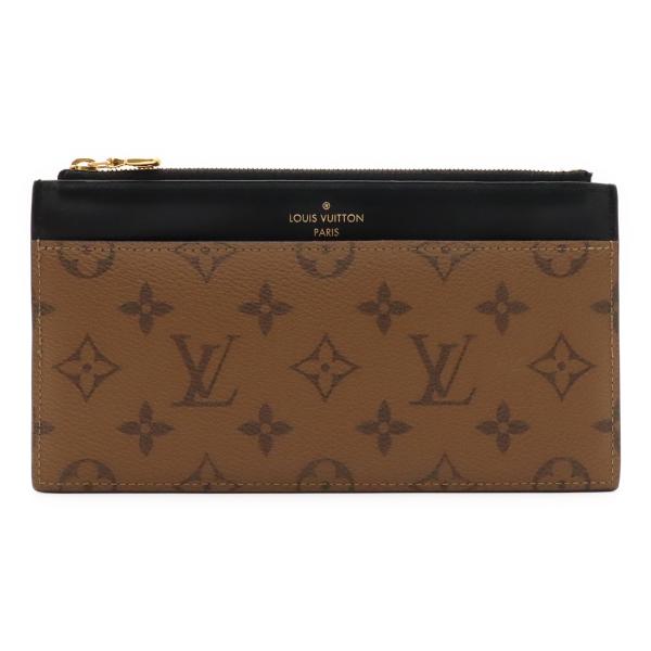 LOUIS VUITTON ルイ ヴィトン モノグラムリバース スリム パース コインケース 小銭入...