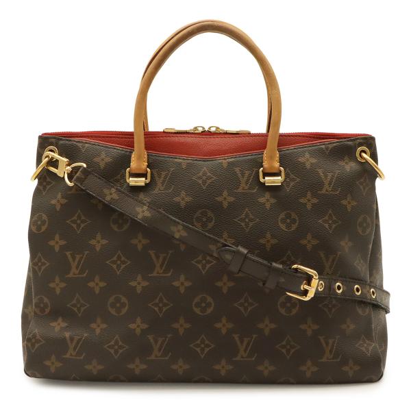 LOUIS VUITTON ルイ ヴィトン モノグラム パラスMM ハンドバッグ 2WAY ショルダ...