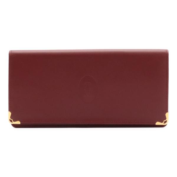 Cartier カルティエ マスト ドゥ カルティエ マストライン 2つ折長財布 二つ折り長財布 カ...