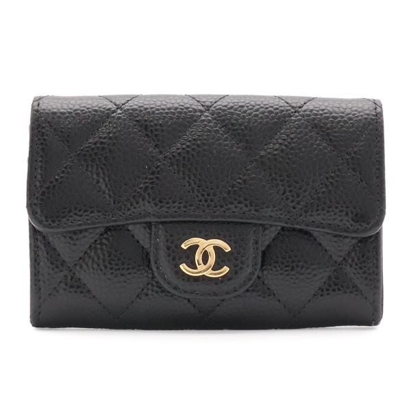 CHANEL シャネル マトラッセ クラシック フラップ カードケース ココマーク 名刺入れ パスケ...