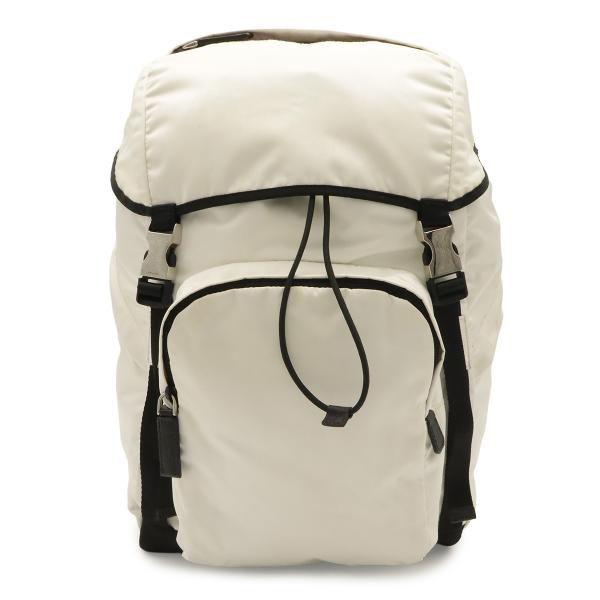 PRADA プラダ バックパック リュックサック デイパック ナイロン レザー BIANCO 白 ホ...