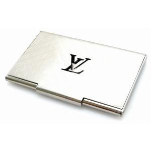 LOUIS VUITTON ルイ ヴィトン ポルト カルト シャンゼリゼ カードケース 名刺入れ シルバー色 メタル M65227 (中古)(s)