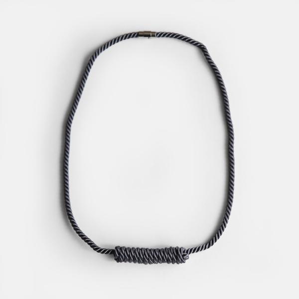 NOEUD / Lineknot-necklace(GY)【メール便可 2点まで】【ヌー/ラインノッ...