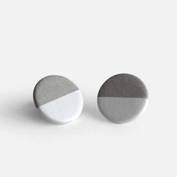 POINT / HALF-pierce(gray/white)【メール便可 5点まで】【ポイント/ハ...