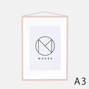 MOEBE / FRAME-A3(Aluminium(Pale Rose)) | フレーム/アルミニウム/ペールローズ/額縁/デンマーク/インテリア/ムーベ | 117420｜blw