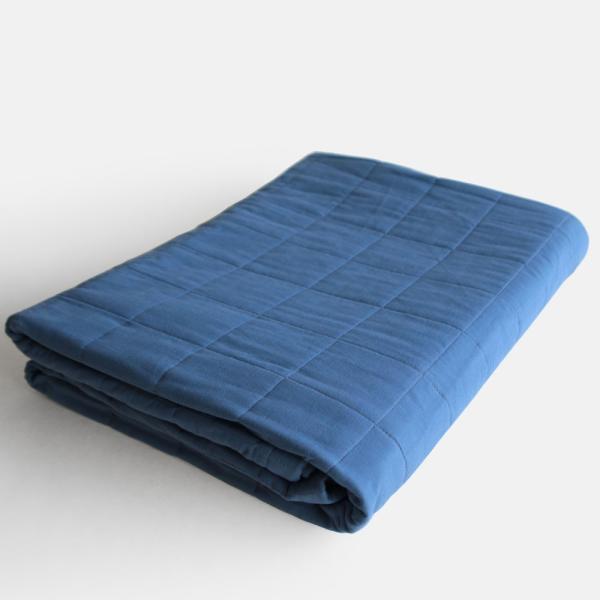 YARN HOME / UKIHA Blanket(Indigo) | インディゴ/ヤーンホーム/ウ...