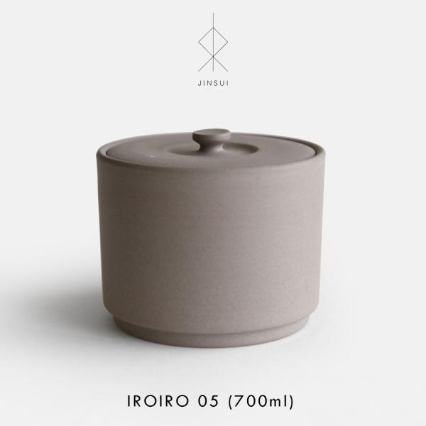 JINSUI / IROIRO 05(Gray) | 保存容器/常滑焼き/キャニスター/日本六古窯/...