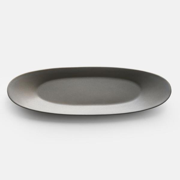 3RD CERAMICS[サードセラミックス] / 楕円皿(チャコール）L【長皿/DAENZARA/...