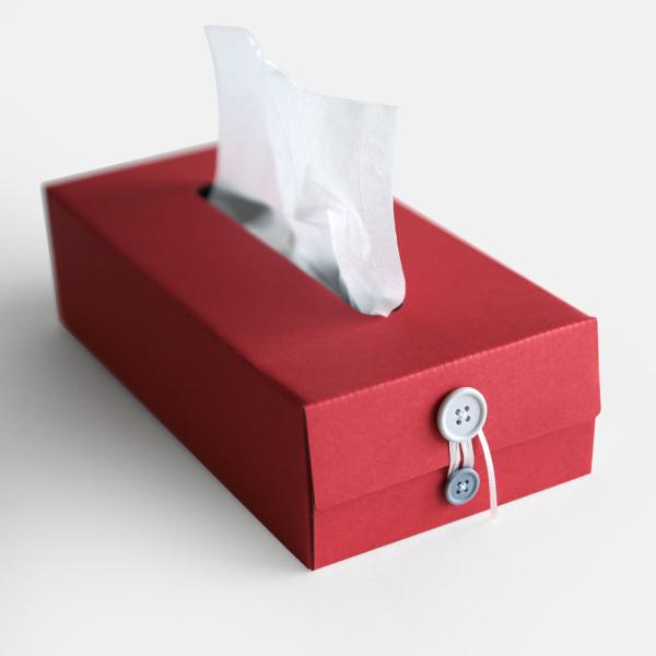 concrete craft コンクリートクラフト / BUTTON TISSUE BOX レッド｜...