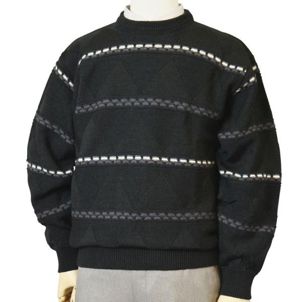 セーター 丸首(クルー) リンクス ウール100% 日本製 7ゲージ 紳士/メンズ 送料無料 (30...