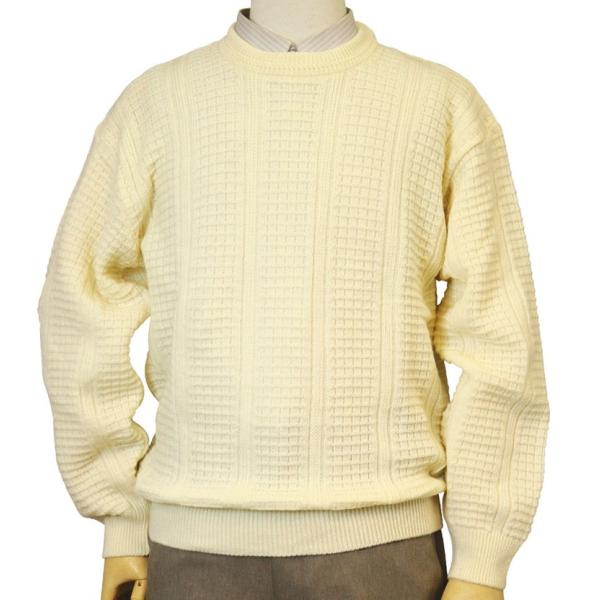 セーター 丸首(クルー) リンクス ウール100% 日本製 7ゲージ 紳士/メンズ 送料無料 (30...