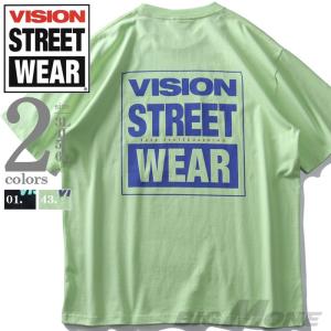 大きいサイズ メンズ VISION STREET WEAR ロゴ プリント 半袖 Tシャツ 0504116｜bmo