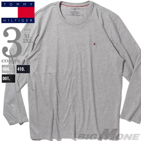 大きいサイズ メンズ TOMMY HILFIGER トミーヒルフィガー ロゴ刺繍 長袖 Tシャツ U...