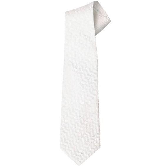 大きいサイズ ロングサイズネクタイ ホワイト 織柄 1020-7100-1 3L 4L