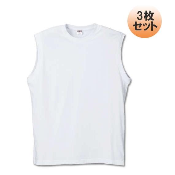 大きいサイズ メンズ スリーブレス3枚パック ホワイト 1158-5181-1 3L 4L 5L 6...