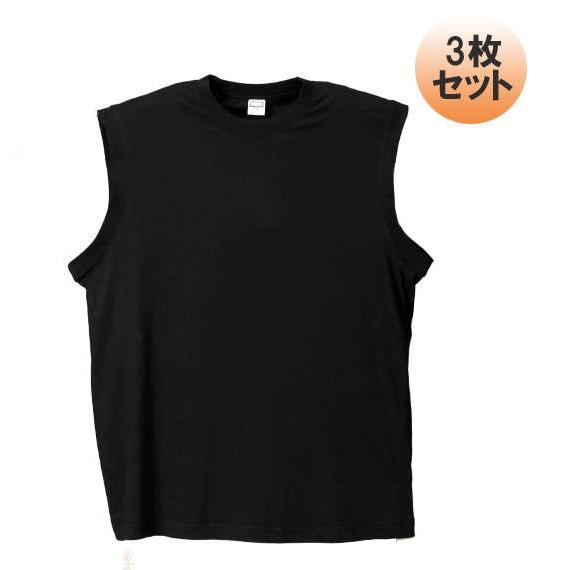 大きいサイズ メンズ スリーブレス3枚パック ブラック 1158-5181-2 3L 4L 5L 6...